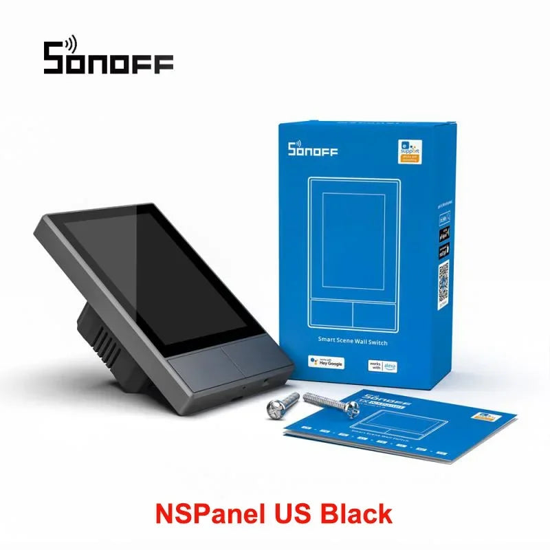 SONOFF NSPanel – Slim Home Control Panel & Wand­schakelaar | EU/US | Touchscreen, Thermostaat, Alexa & Google