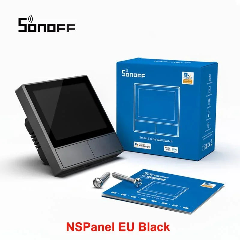 SONOFF NSPanel – Slim Home Control Panel & Wand­schakelaar | EU/US | Touchscreen, Thermostaat, Alexa & Google