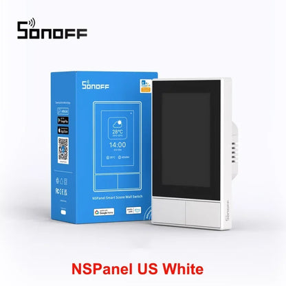 SONOFF NSPanel – Slim Home Control Panel & Wand­schakelaar | EU/US | Touchscreen, Thermostaat, Alexa & Google