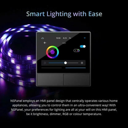SONOFF NSPanel – Slim Home Control Panel & Wand­schakelaar | EU/US | Touchscreen, Thermostaat, Alexa & Google